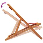 vidaXL Chaises de plage pliables lot de 2 rouge tissu
