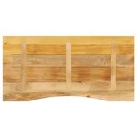vidaXL Dessus de bureau avec courbe 140x50x2 5 cm manguier massif brut
