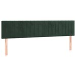 vidaXL Sommier à lattes de lit et matelas Vert foncé 180x200cm Velours