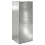 vidaXL Boîte de dépôt de colis Noir 41 x 38 x 103 cm Acier galvanisé