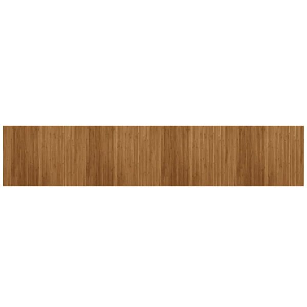 vidaXL Tapis rectangulaire marron 80x400 cm bambou