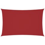 vidaXL Voile de parasol tissu oxford rectangulaire 2x4 5 m rouge