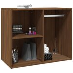 vidaXL Armoire de dressing Chêne marron 80x40x65 cm Bois d'ingénierie