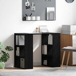 vidaXL Bureau Chêne noir 90 x 50 x 75 cm Bois d'ingénierie