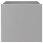 vidaXL Jardinières 2 Pièces argenté 32x30x29 cm acier galvanisé