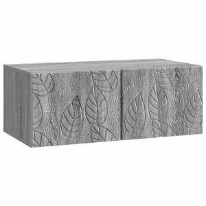 vidaXL Meuble TV mural 98 x 41 x 30 cm Sonoma gris Bois d'ingénierie