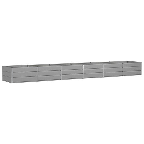 vidaXL Jardinière Gris clair 480 x 80 x 45 cm Acier