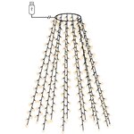 vidaXL Guirlande lumineuse d'arbre de Noël avec 210 LED 210 cm