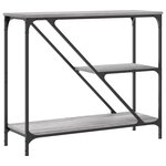 vidaXL Table console sonoma gris 88 5x30x75 cm bois d'ingénierie