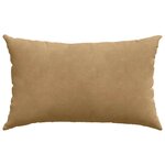 vidaXL Coussins de canapé 2 Pièces Marron 50 x 30 cm