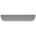 vidaXL Lavabo de luxe rectangulaire Gris clair mat 71x38 cm Céramique