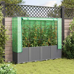 vidaXL Jardinière surélevée avec housse aspect rotin 160x40x153 cm