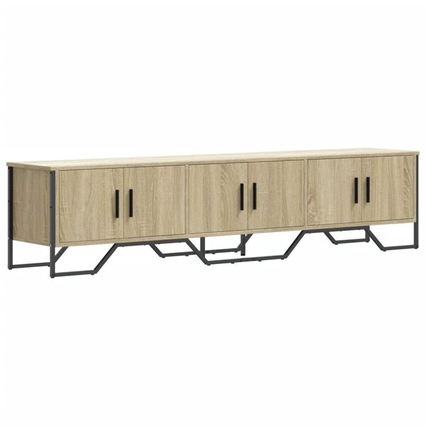 vidaXL Meuble TV chêne sonoma 180x34x41 cm bois d'ingénierie