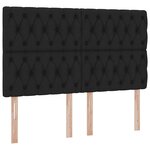 vidaXL Lit de Rangement Noir 140 x 200 cm Cuir synthétique