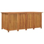 vidaXL Boîte de rangement de jardin 175x80x75 cm bois massif d'acacia