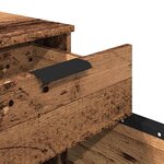 vidaXL Classeur mobile roues vieux bois 45x38x54 cm bois d'ingénierie