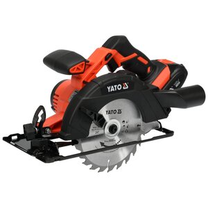 Yato scie circulaire avec batterie li-ion 2 0ah 165 mm 18v
