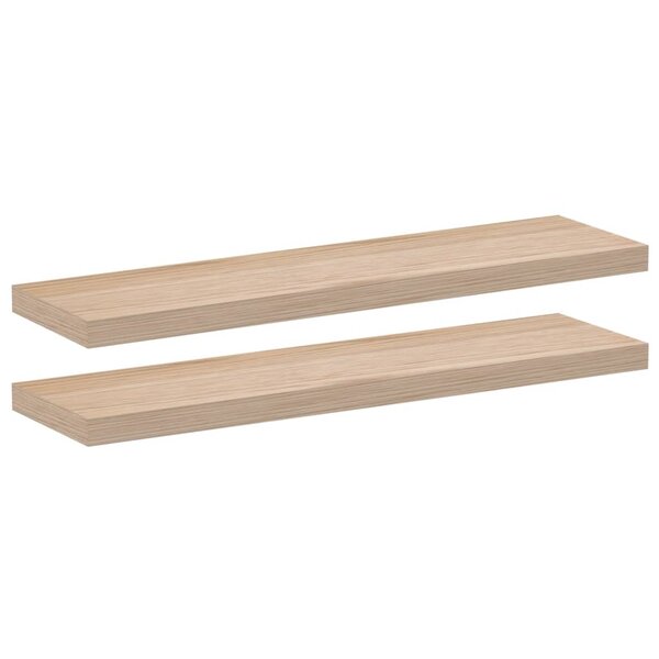 vidaXL Étagères flottantes 2 Pièces 90x23 5x4cm bois d'ingénierie