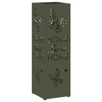 vidaXL Porte-parapluie Olive 15 5 x 15 5 x 49 cm Acier