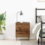 vidaXL Cabinet de chevet Bois ancien 40 x 35 x 50 cm Bois d'ingénierie