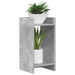 vidaXL Support de Plante 2 pièces Gris béton 30 x 30 x 60 cm