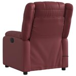 vidaXL Fauteuil de massage inclinable Rouge bordeaux Similicuir