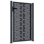 vidaXL Portail de jardin anthracite 105x155 cm conception de carré
