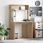 vidaXL Bureau Chêne sonoma 91 x 50 x 149 cm Bois d'ingénierie