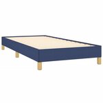 vidaXL Cadre de lit sans matelas bleu 80x200 cm tissu
