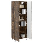 vidaXL Ensemble de Meubles 2 Pièces Chêne fumé Bois d'ingénierie