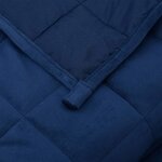 vidaXL Couverture lestée Bleu 235x290 cm 15 kg Tissu