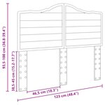 vidaXL Tête de lit Chêne artisanal 120 cm Bois d'ingénierie