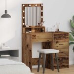 vidaXL Coiffeuse Bois Ancien 50 x 41 x 135 cm Bois d'ingénierie