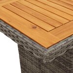 vidaXL Ensemble à manger de jardin 9 Pièces coussins gris résine tressée