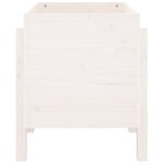 vidaXL Jardinière blanc 62x50x57 cm bois massif de pin