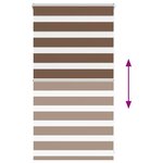 vidaXL Store zèbre marron 70x100 cm largeur du tissu 65 9 cm polyester