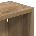 vidaXL Armoire murale de salle de bain Chêne artisan 20 x 16 x 62 5 cm