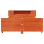 vidaXL Cadre de lit sans matelas cire marron 120x190cm bois pin massif