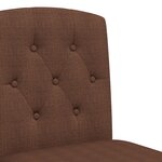 vidaXL Chaises de bar lot de 2 bois massif d'hévéa et tissu