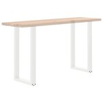 vidaXL Pieds de table de bar en U  2 pièces  blanc  40 x (90-91) cm  acier