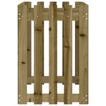 vidaXL Lit surélevé de jardin design de clôture bois de pin imprégné