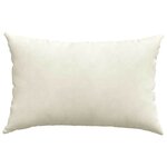 vidaXL Coussins de canapé 2 Pièces Crème 60 x 40 cm