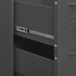 vidaXL Armoire à tiroirs Anthracite 80x35x101 5 cm Acier