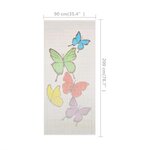 vidaXL Rideau de porte contre insectes Bambou 90 x 200 cm