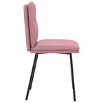 vidaXL Chaises à manger lot de 6 rose velours