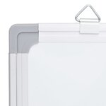 vidaXL Tableau blanc magnétique pliable 160x40x1 7 cm aluminium