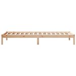 vidaXL Cadre de lit extra long sans matelas 90x210 cm bois massif pin