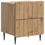 vidaXL Cabinet de chevet 2 pièces Chêne artisanal 43 x 34 5 x 49 5 cm