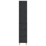vidaXL Ensemble de Meubles 2 Pièces Noir 33 x 34 5 x 90 cm