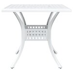 Ensemble de Bistro de Jardin 3 Pièces vidaXL en Aluminium Blanc